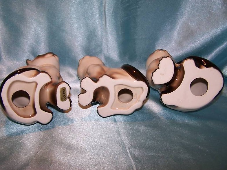 Image 2 of Siamese Kitten Kitty Cat Ceramic Figurine Set of 3