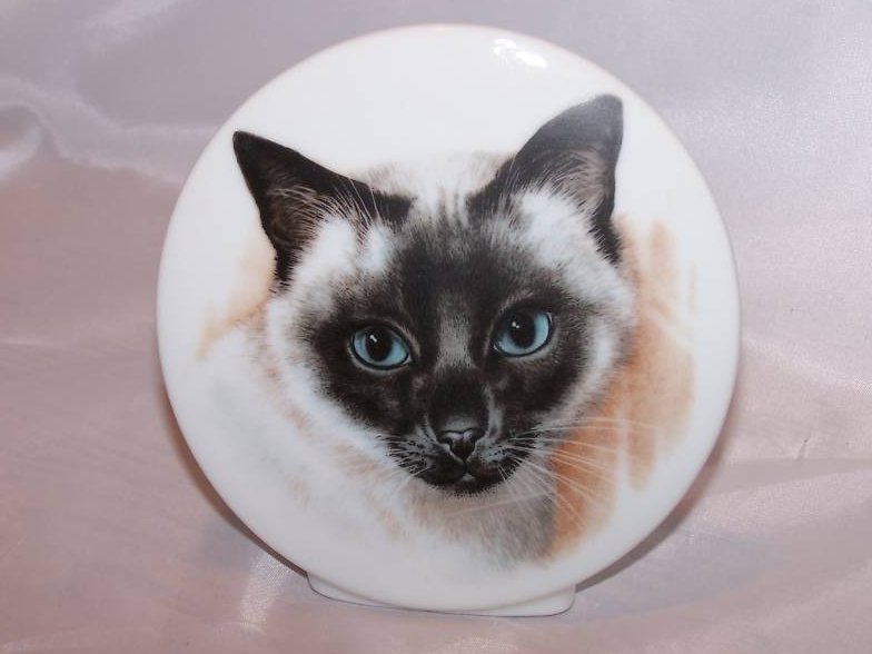 Siamese Cat Plaque w Made in Japan Label