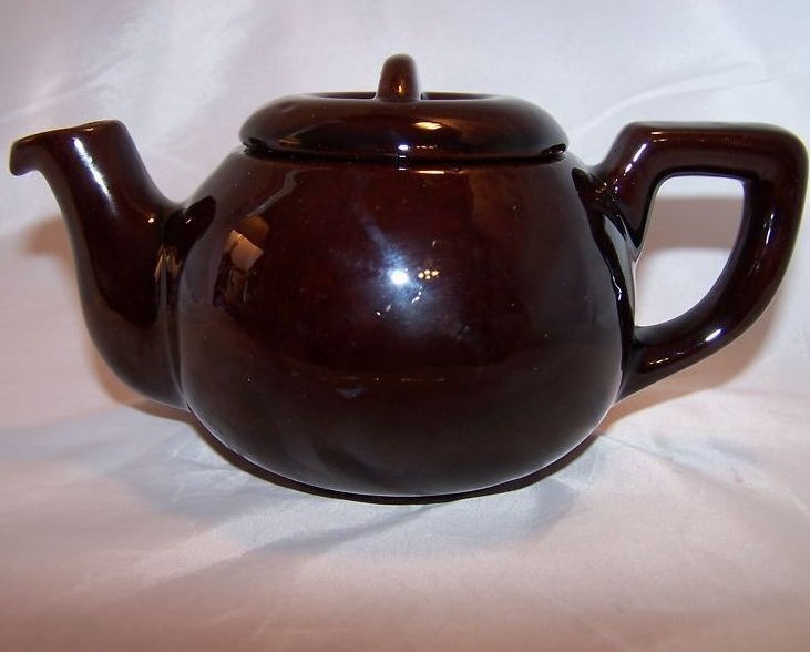 Image 0 of RCA Pottery Canada Dark Brown Glaze Teapot, Tea Pot