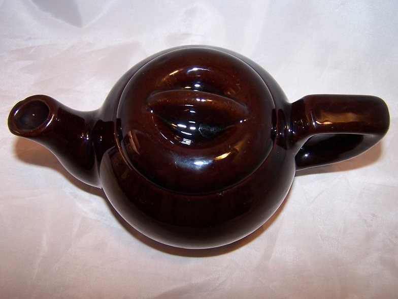 Image 1 of RCA Pottery Canada Dark Brown Glaze Teapot, Tea Pot