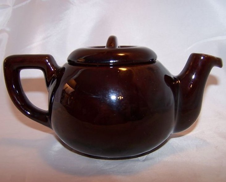 Image 2 of RCA Pottery Canada Dark Brown Glaze Teapot, Tea Pot