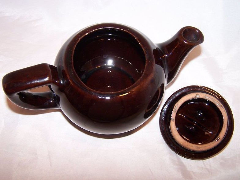 Image 4 of RCA Pottery Canada Dark Brown Glaze Teapot, Tea Pot