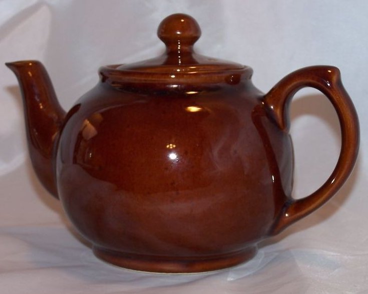 Image 0 of Medium Brown Teapot, Tea Pot, England, Almost 3 Cup Capacity