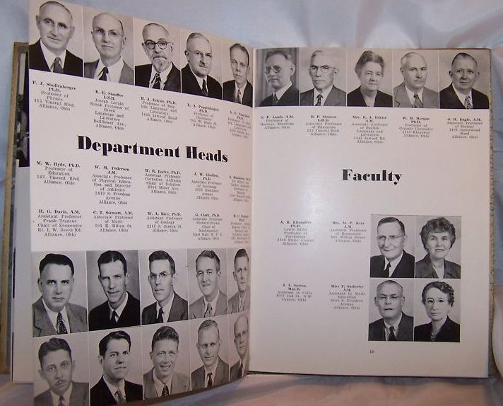 Image 5 of 1948 Mount Union College Yearbook, Alliance OH w Bonus