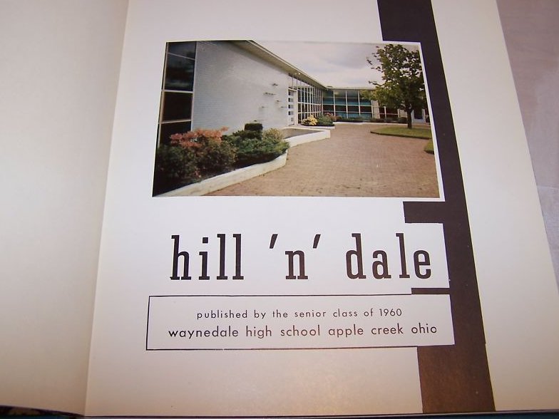 Image 2 of 1960 Hill N Dale Waynedale High Yearbook Apple Crk OH Free Shipping