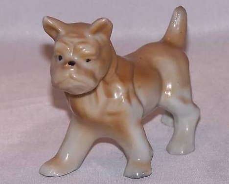 Boxer Dog Puppy, Vintage Japan, Brown