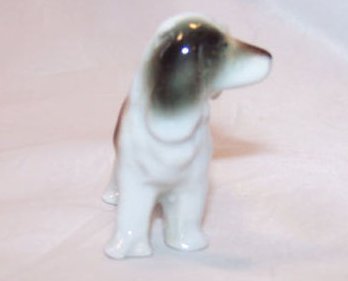 Image 3 of Spaniel Dog Puppy, Brown, White and Black, Vintage Japan
