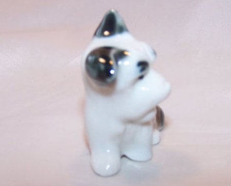 Image 3 of Scottie Dog Puppy, White and Black, Vintage Japan Japanese