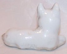 Image 2 of Dog, Puppy Gray and White Boxer Figurine, Vintage, Japan