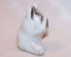 Image 3 of Dog, Puppy Gray and White Boxer Figurine, Vintage, Japan