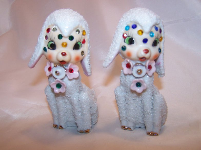 Sugar Lamb, Sheep w Flowers and Halo, Japan Japanese