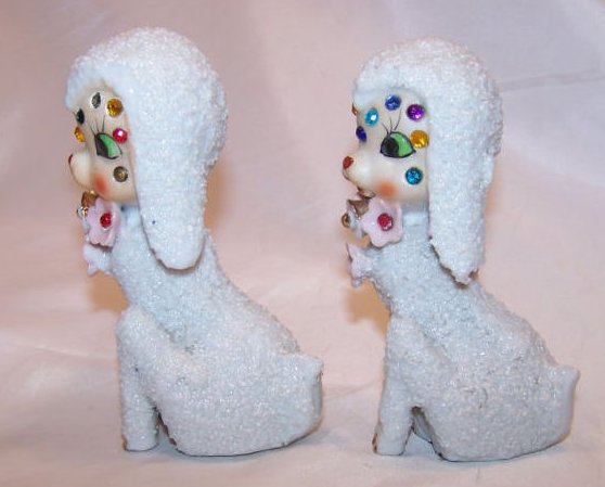 Image 1 of Sugar Lamb Sheep Pair w Rhinestones, Japan Japanese