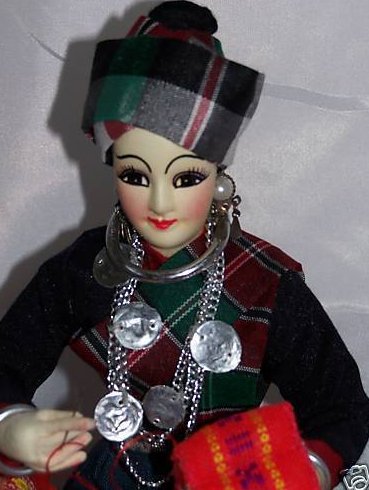 Image 1 of Oriental Seamstress Doll in Case