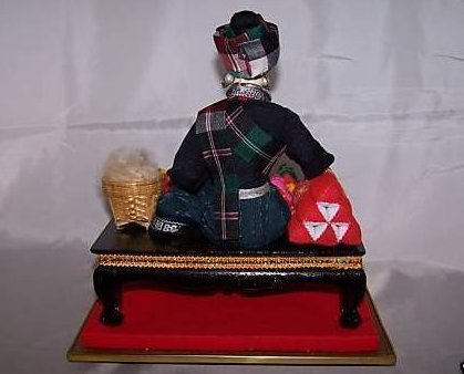 Image 2 of Oriental Seamstress Doll in Case