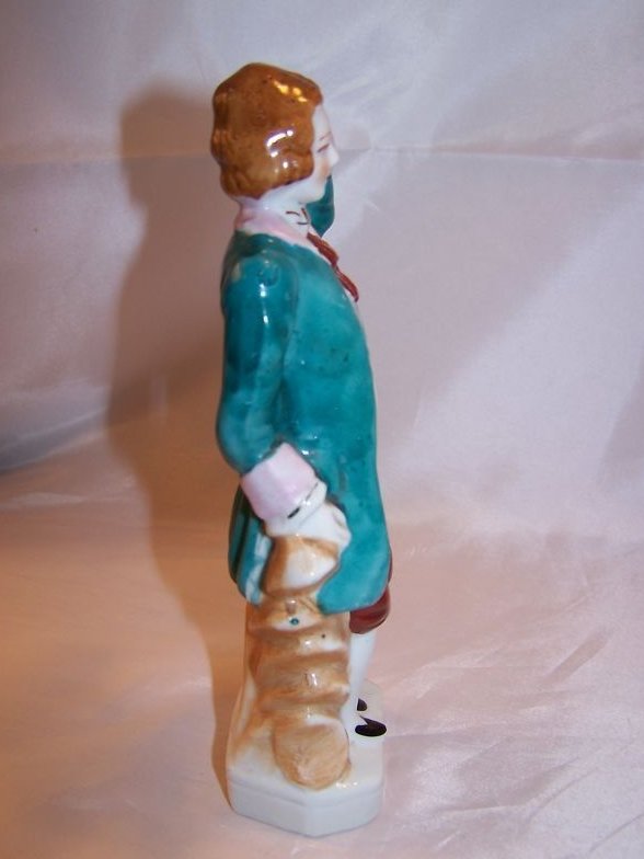 Image 3 of Colonial Man Figurine with Gold Highlights, Japan Japanese