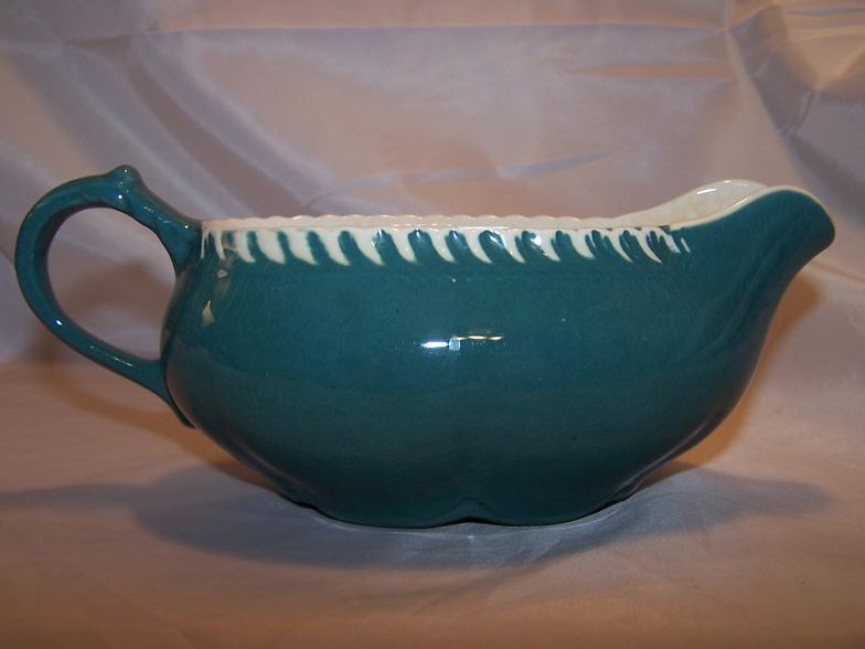 Image 1 of Harker Ware Harkerware Pottery Gravy Boat Pate sur Pate