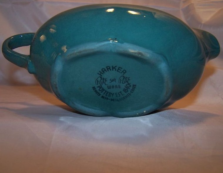 Image 2 of Harker Ware Harkerware Pottery Gravy Boat Pate sur Pate