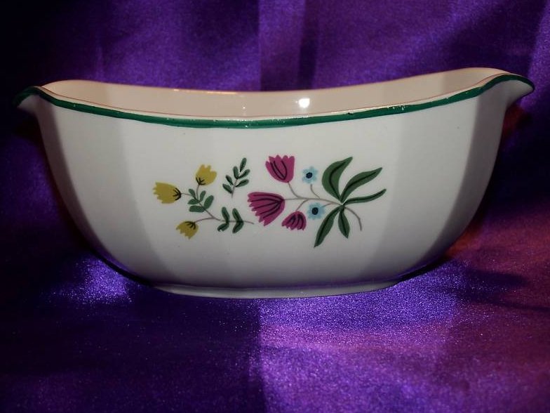 Harker Ware Harkerware Art Pottery Bowl with Flowers, USA