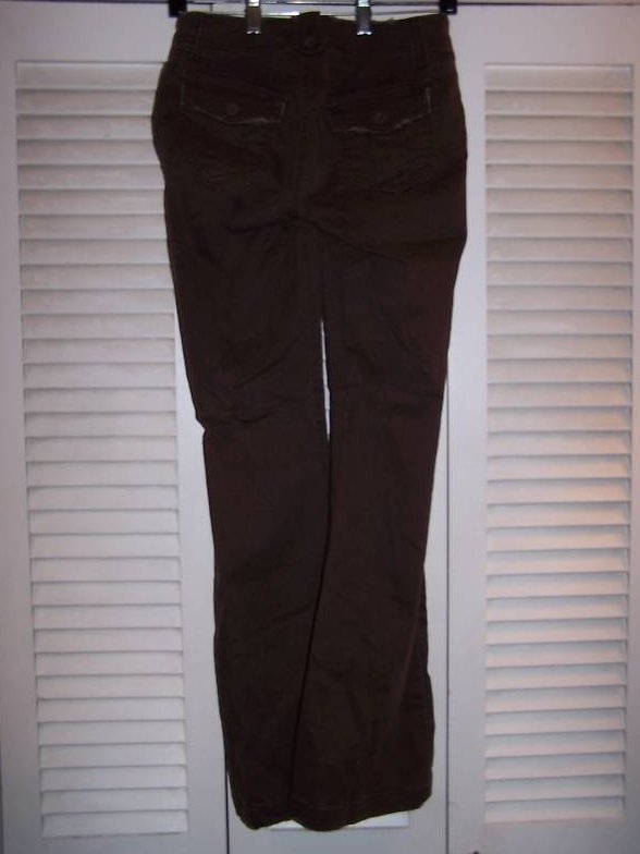 Image 2 of Juniors Sz 1 So Stretch Brown Distressed Pants