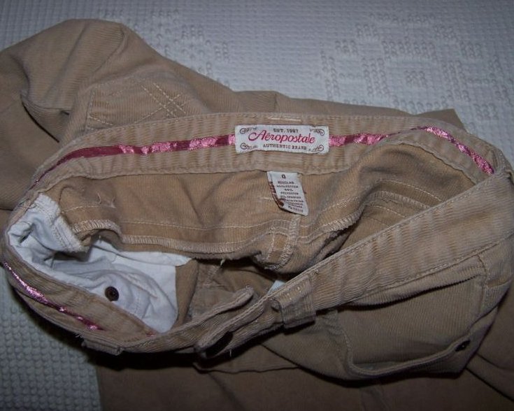 Image 4 of Juniors Sz 0 Aeropostale Brown Corduroy Pants