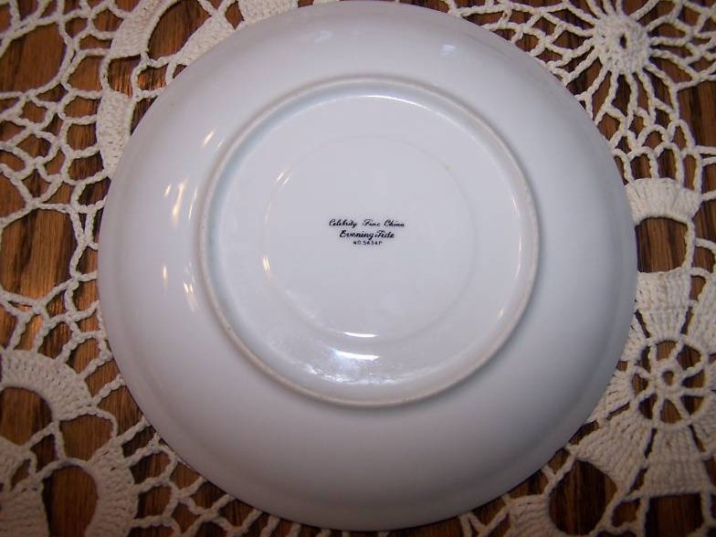 Image 2 of Celebrity Fine China Evening Tide Saucer, Chipped, Japan