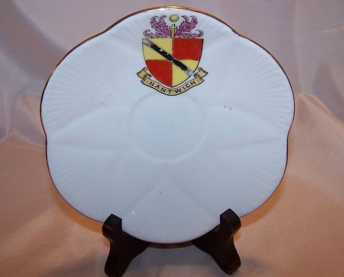 The Foley China Saucer w Inantwich Shield, England