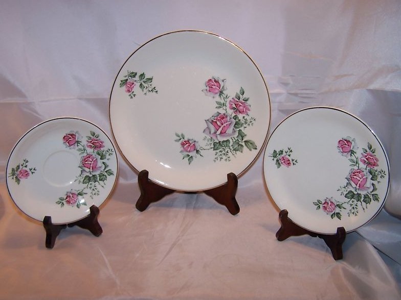 Alfred Meakin Spring Rose Plate Place Setting 3 Piece