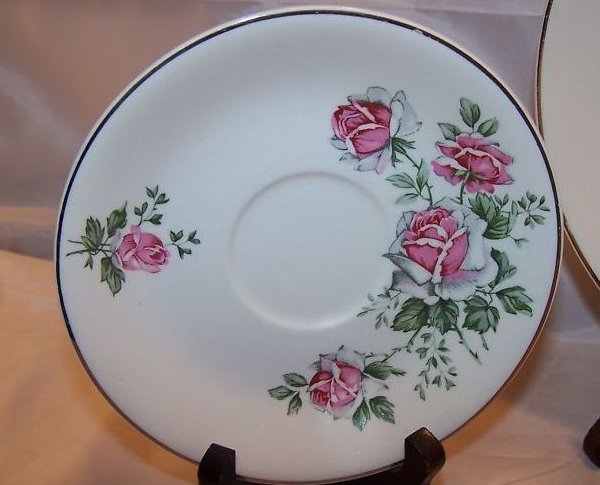 Image 1 of Alfred Meakin Spring Rose Plate Place Setting 3 Piece