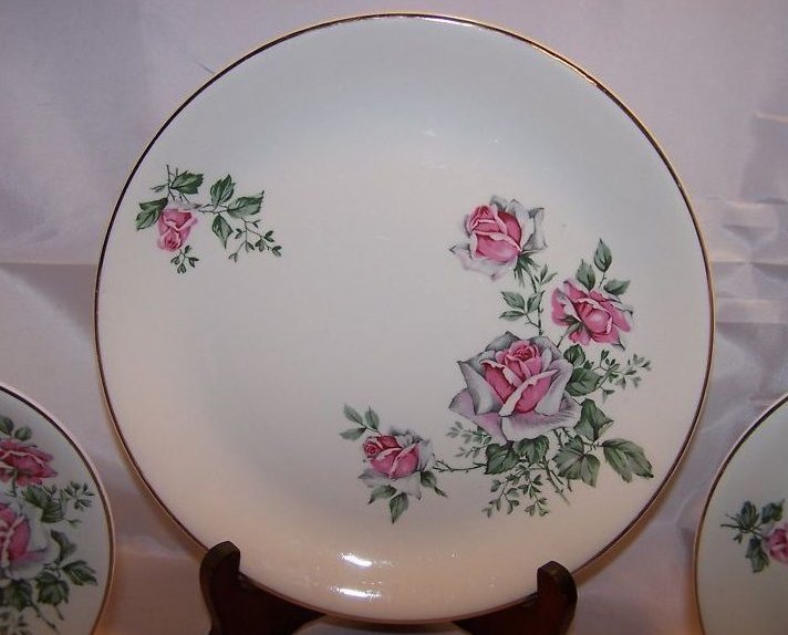 Image 2 of Alfred Meakin Spring Rose Plate Place Setting 3 Piece