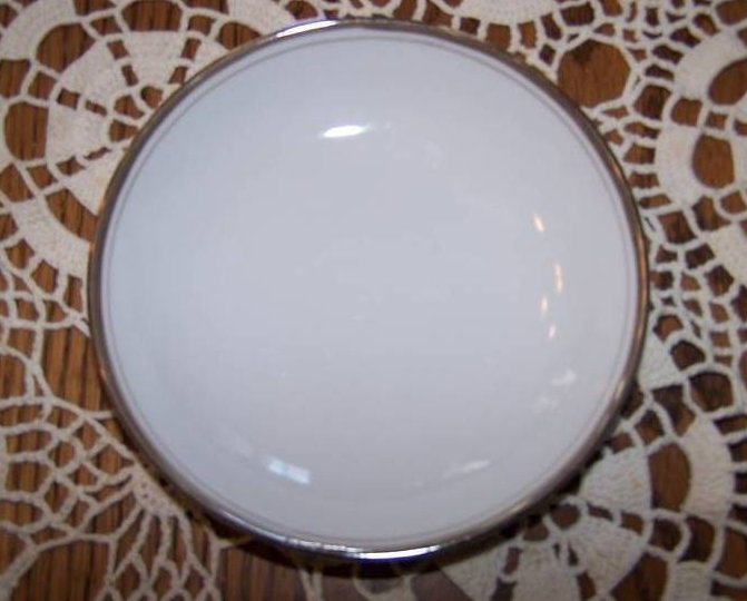 Image 0 of Royalton China Co. White Porcelain Banded Bowl, Japan