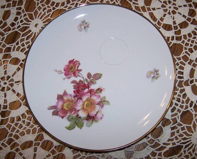 Image 3 of Schumann Arzberg, Bavaria, Wild Rose Plate and Cup Set 