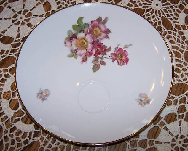 Image 0 of Schumann Arzberg, Bavaria Wild Rose Plate with Faint Line