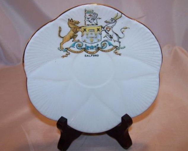 The Foley China Saucer Dish w/ Salford Shield, England