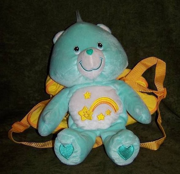 Image 0 of Backpack Wish Bear Care Bear Plush, Stuffed Animal