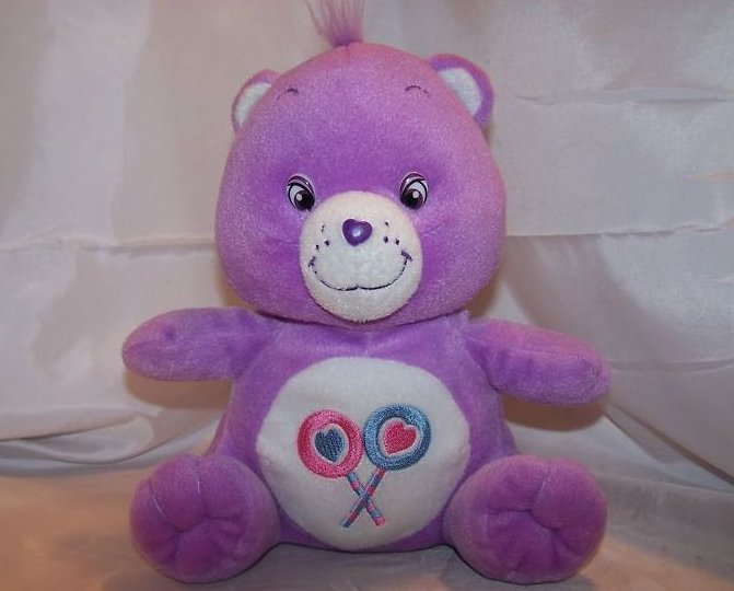 Care Bear Purple Share Bear Plush Stuffed Animal