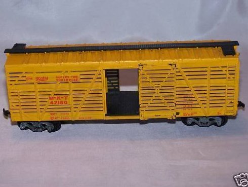 The Katy MKT 47150 Yellow Cattle Model Train Car