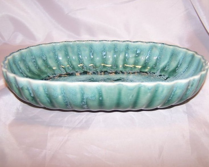Brush Pottery Icicle Pattern Bowl, Planter, 104-9, USA