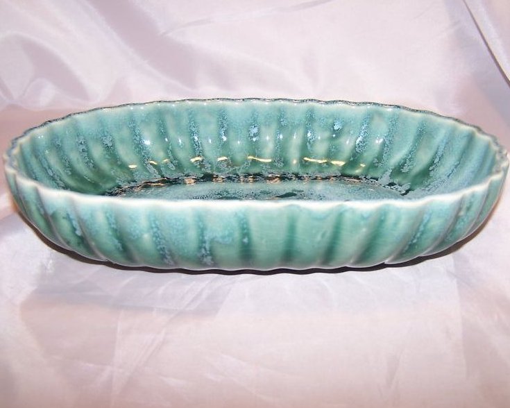 Image 0 of Brush Pottery Icicle Pattern Bowl, Planter, 104-9, USA