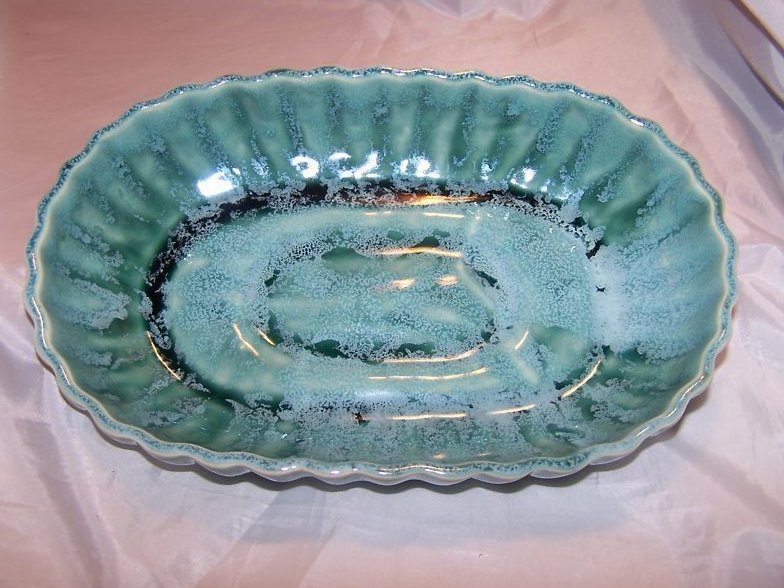 Image 2 of Brush Pottery Icicle Pattern Bowl, Planter, 104-9, USA