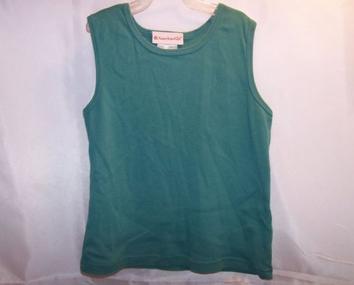 Image 0 of Sz 12 American Girl Aqua Girls Tank Top 