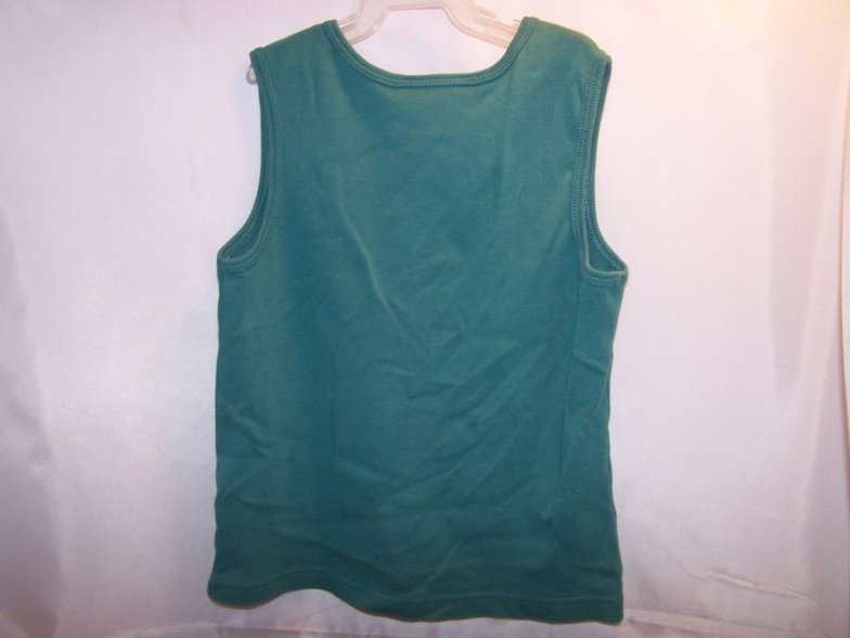 Image 1 of Sz 12 American Girl Aqua Girls Tank Top 