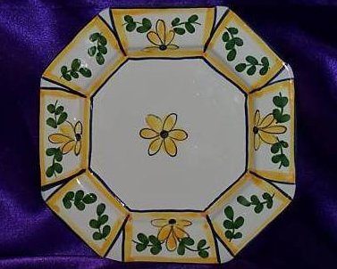 Casa Fina Hand Painted Plate of Portugal, Rijos