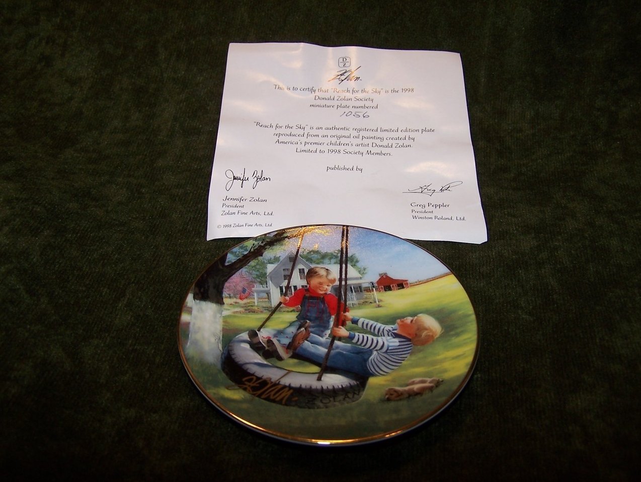 Image 2 of Donald Zolan Ltd Ed 4 Plate Set, Signed, COA