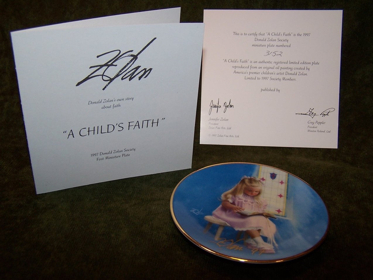 Image 5 of Donald Zolan Ltd Ed 4 Plate Set, Signed, COA