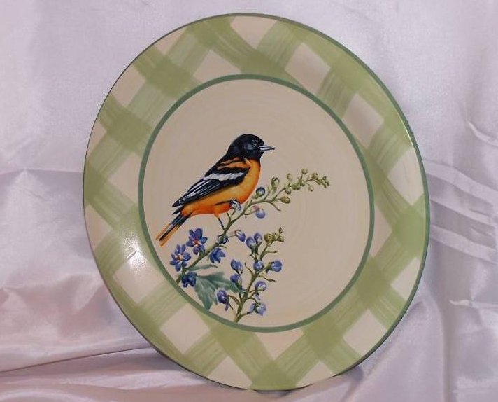 Lenox Summer Greetings Baltimore Oriole Plate