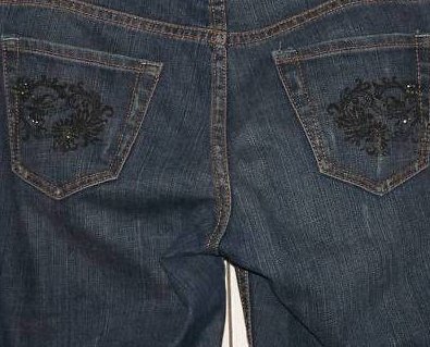 X2 Sz 2 Juniors Jeans, Great Design, Back Pocket Bling