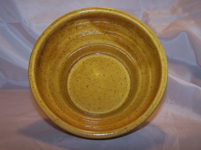 Image 2 of Haeger Brown Speckled Yellow Planter Vase Bowl 33, USA