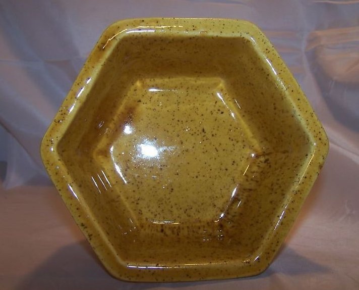 Image 2 of Haeger Speckled Yellow Planter Vase, 4002, USA