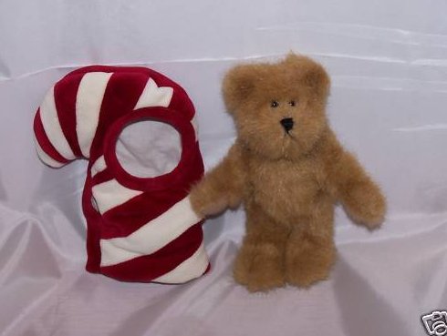 Image 2 of Boyds Bears C.C. Peekers in Candy Cane Costume