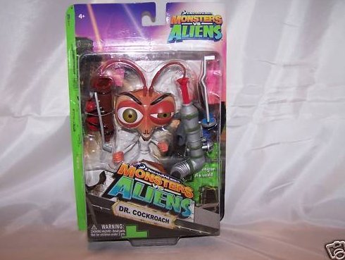 Image 0 of Monsters vs Aliens Dr. Cockroach Action Figure< New